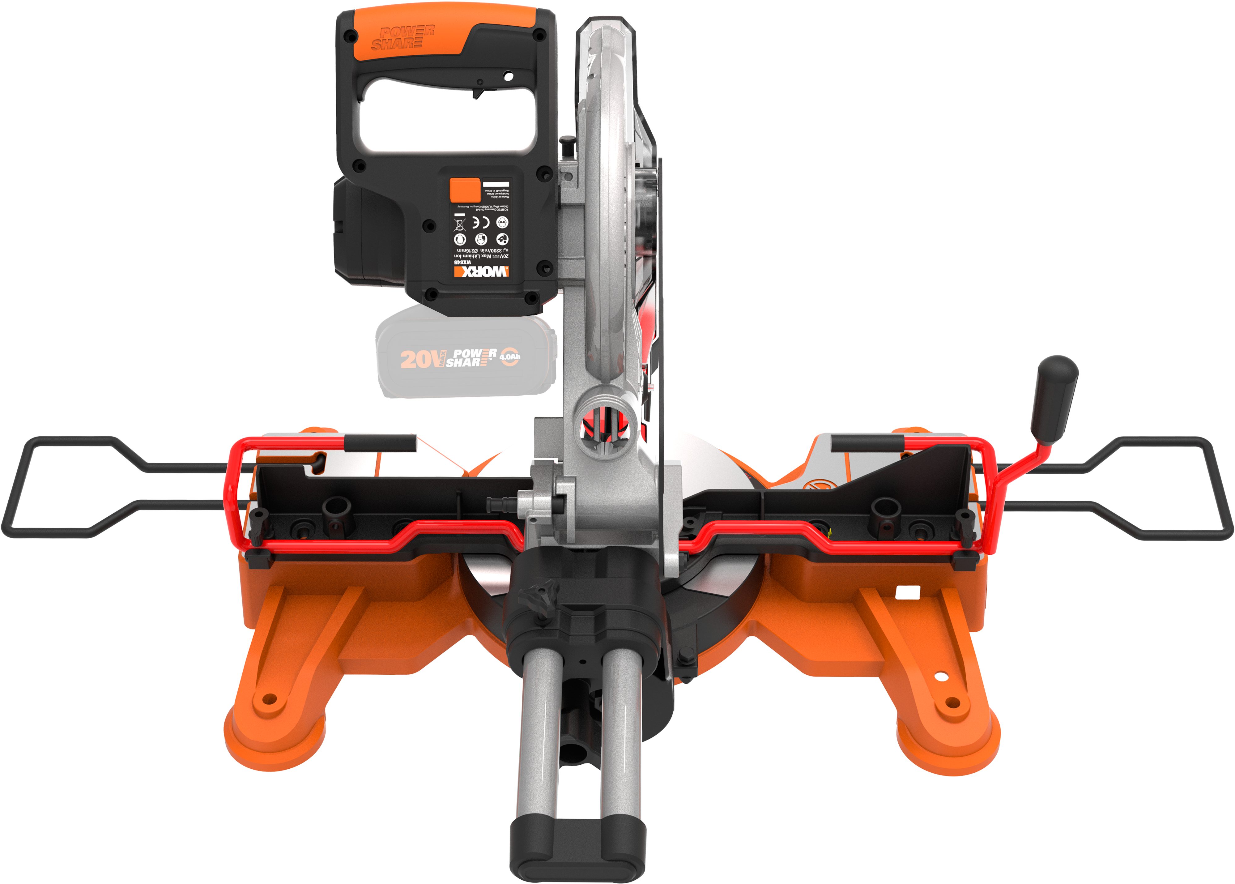 Worx Paneelsäge WX845.9 NITRO, multifunktional, 0-45° Schrägschnitte, ohne Akku & Ladegerät