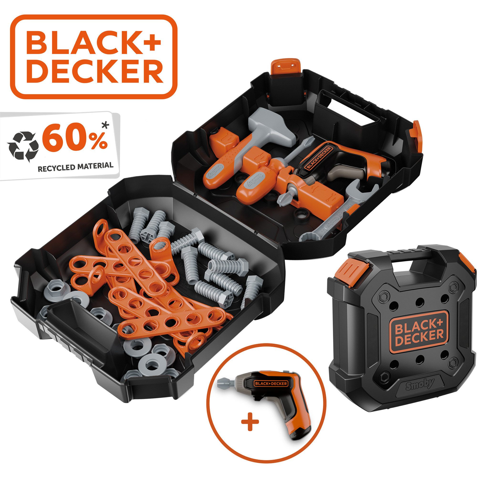 Smoby Spielwerkzeug Smoby Smoby Black+Decker Werkzeugkoffer