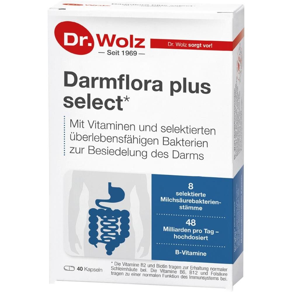 Dr. Wolz Zell DARMFLORA plus select Kapseln Kapseln, 40 St.