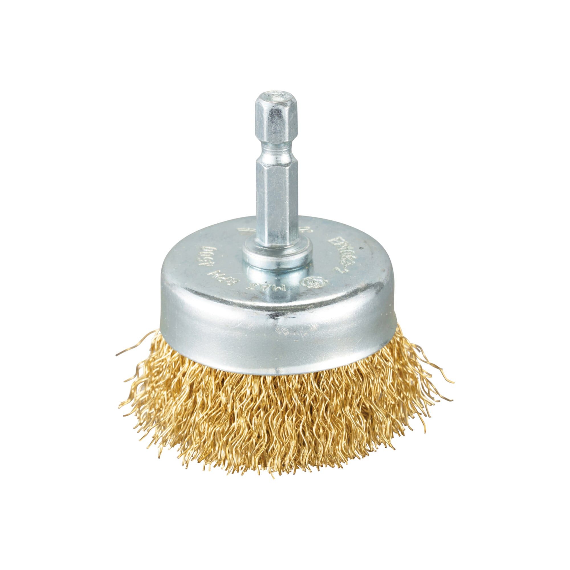 Makita Topfbürsten-Aufsatz Makita Topfbürste D-73617 Ø 50 mm, gewellt, verzinkt, 1/4"-Sechskant
