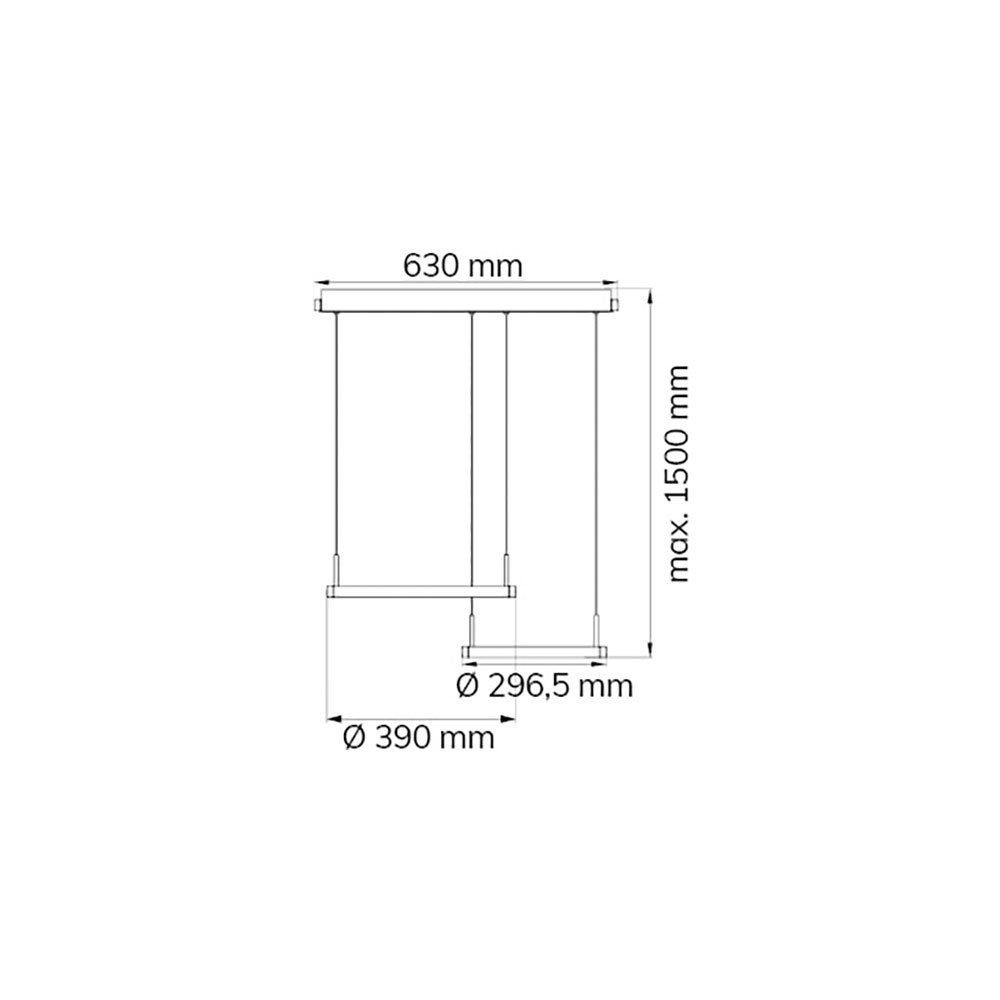 LED Pendellampe WOFI LED-Leuchtmittel verbaut, Warmweiß, fest Hängeleuchte Pendelleuchte, Esstischlampe LED