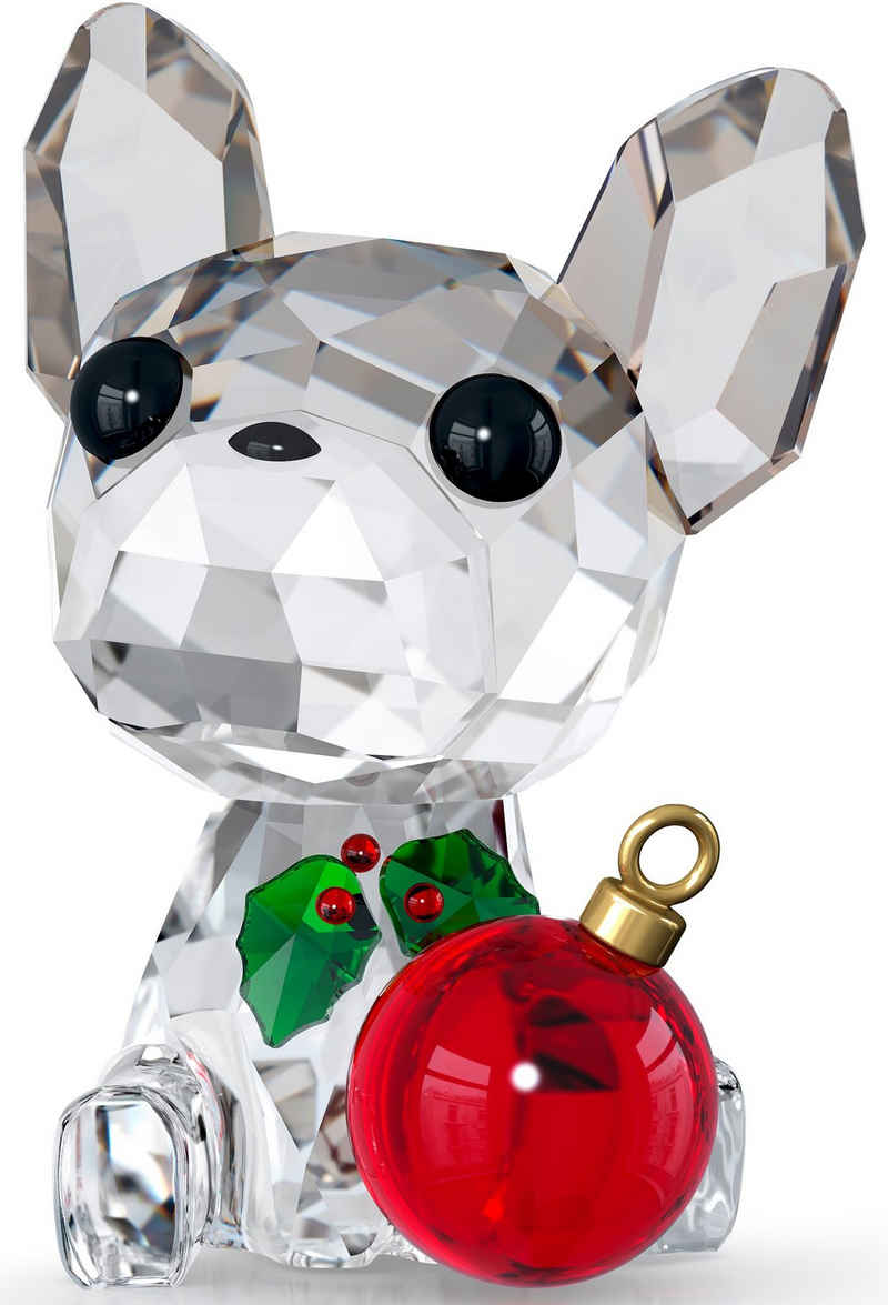 Swarovski Dekofigur »Holiday Cheers Französische Bulldogge, 5625662« (1 St), Swarovski® Kristall