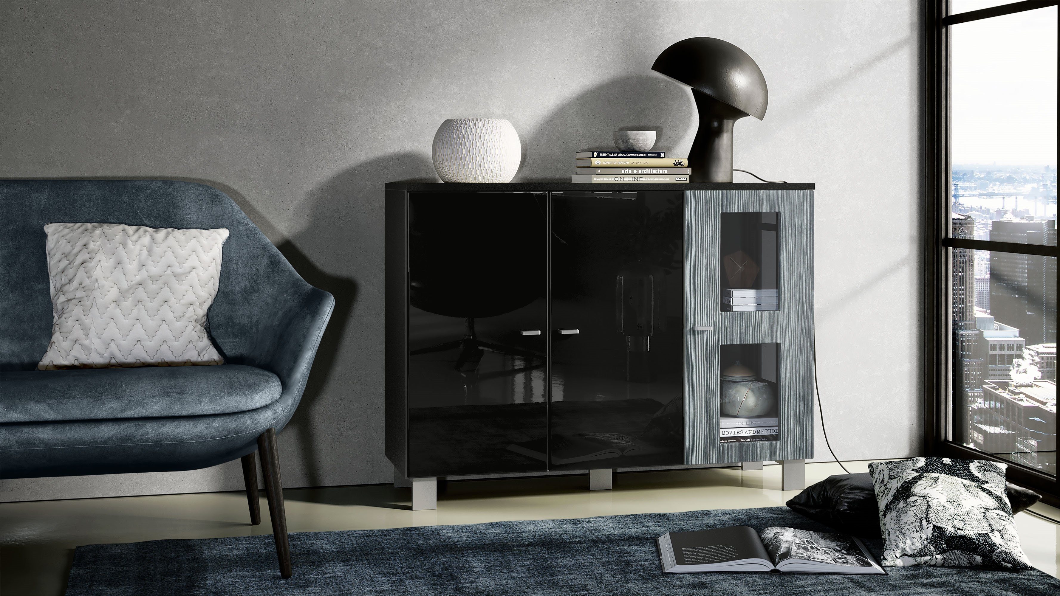 Vladon Sideboard Denjo (Kommode, mit 3 günstig online kaufen