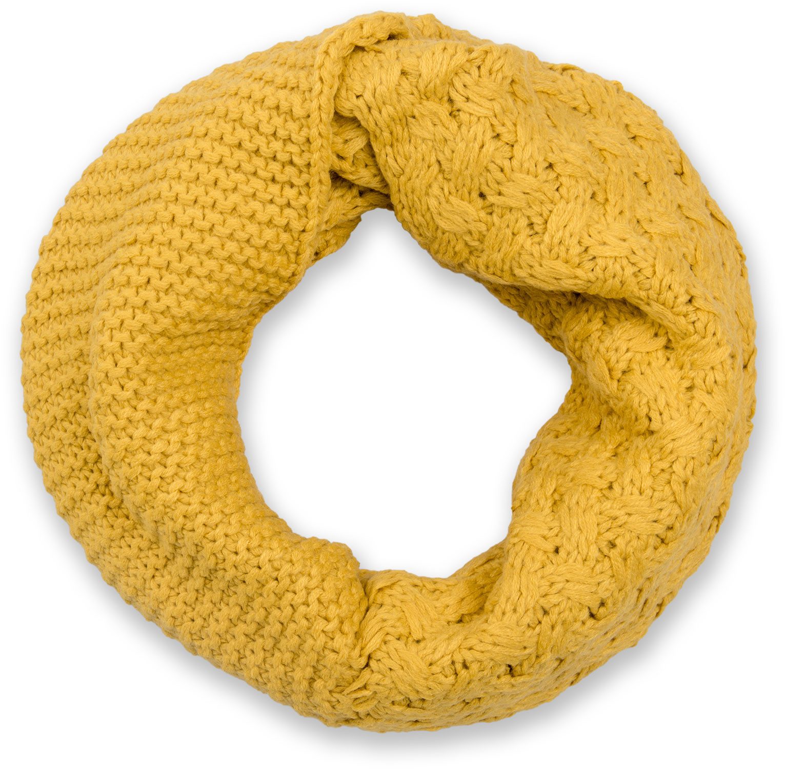 styleBREAKER Strickschal Strick Loop mit Mustermix, (1-St)
