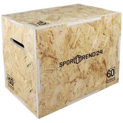 Sporttrend 24 Plyo-Box Plyo Box Holz 70 x 60 x 50cm, Spungbox Sprungkiste Sprungkasten