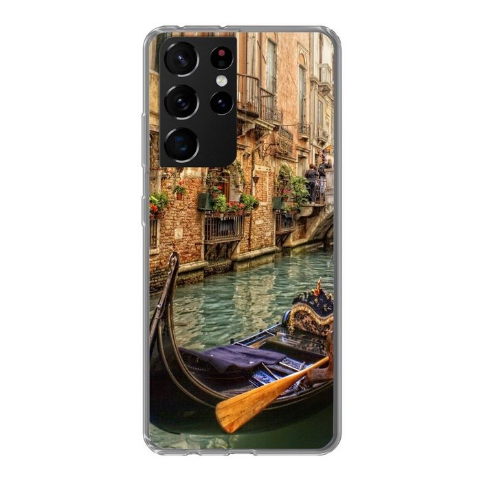 MuchoWow Handyhülle Venedig-Kanal Phone Case Handyhülle Samsung Galaxy S21 Ultra Silikon Schutzhülle