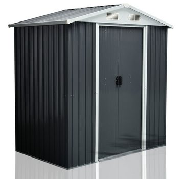 Aileenstore Gerätehaus Safe, BxT: 204x131 cm, (2 Belüftungsgitter, Schiebetüren)