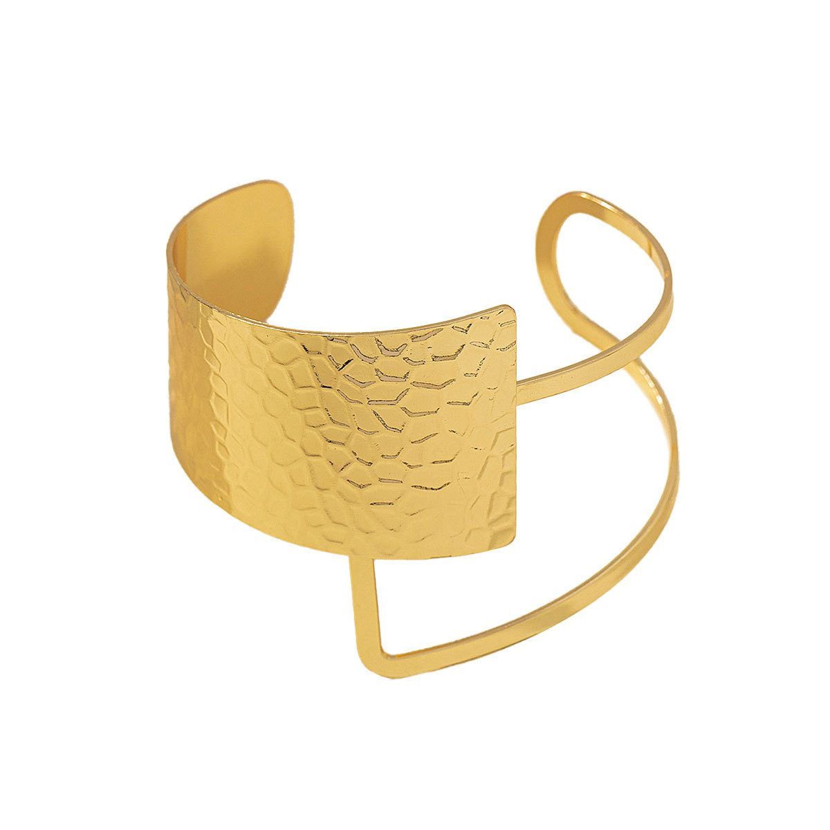 KARMA Armreif Gold oder Silber modern Größenverstellbar modern Damenarmreif günstig online kaufen