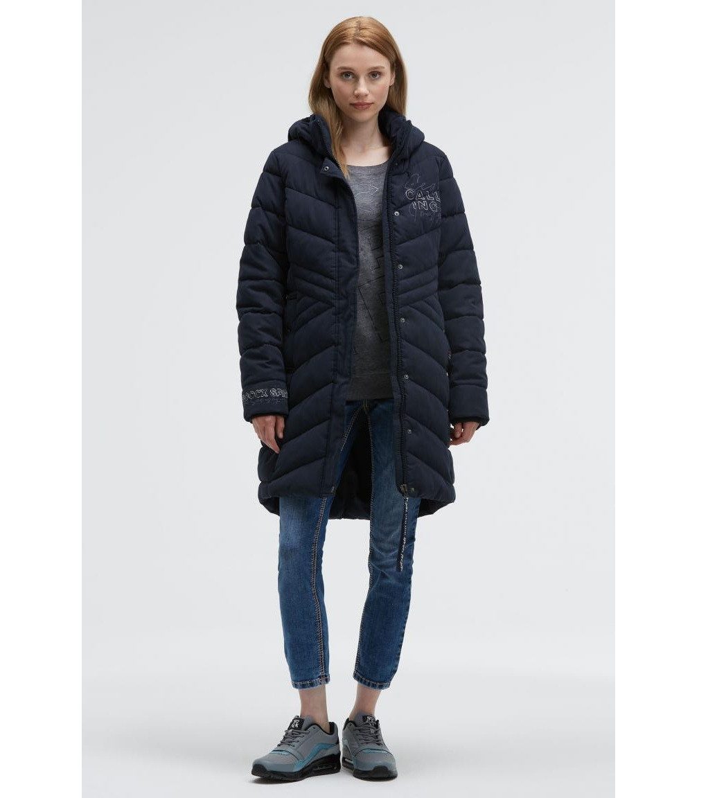 SOCCX Parka Stepp-Parka mit abtrennbarer Kapuze mit abnehmbarer Kapuze