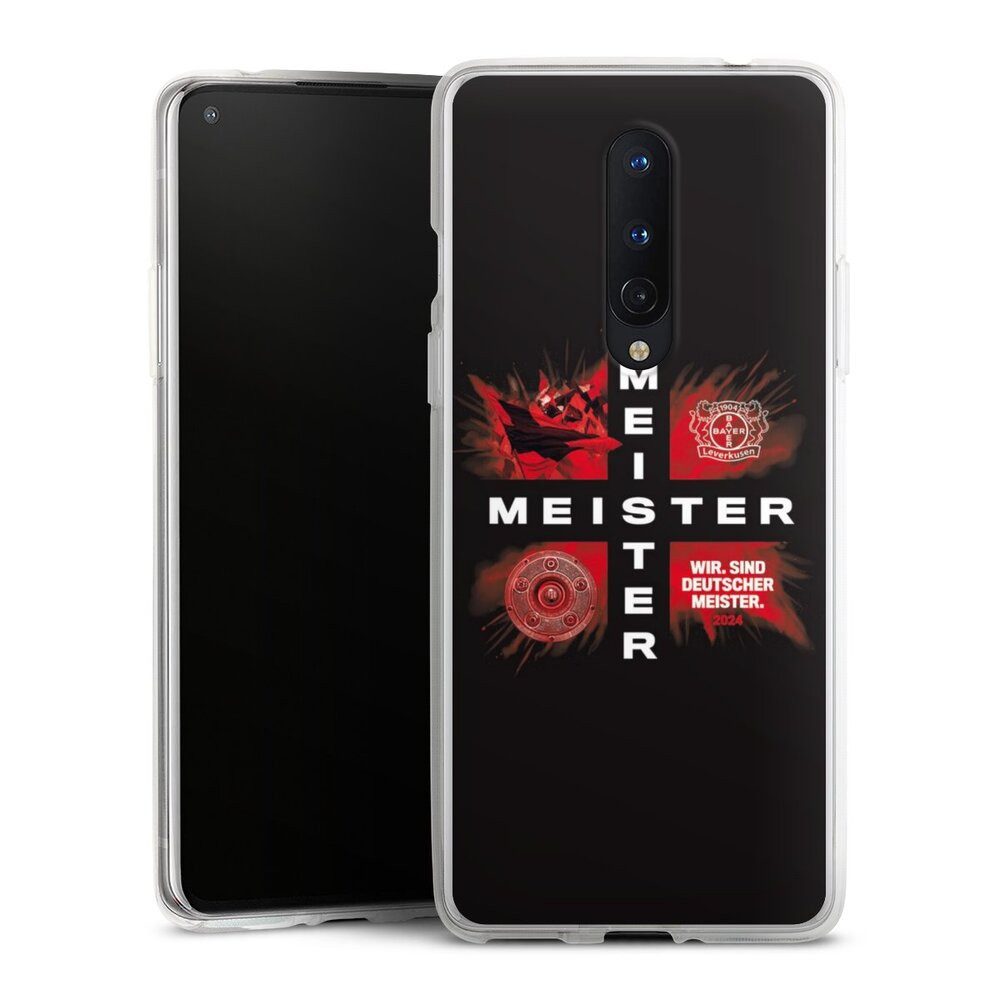 DeinDesign Handyhülle Bayer 04 Leverkusen Meister Offizielles Lizenzprodukt, OnePlus 8 Silikon Hülle Bumper Case Handy Schutzhülle Smartphone Cover