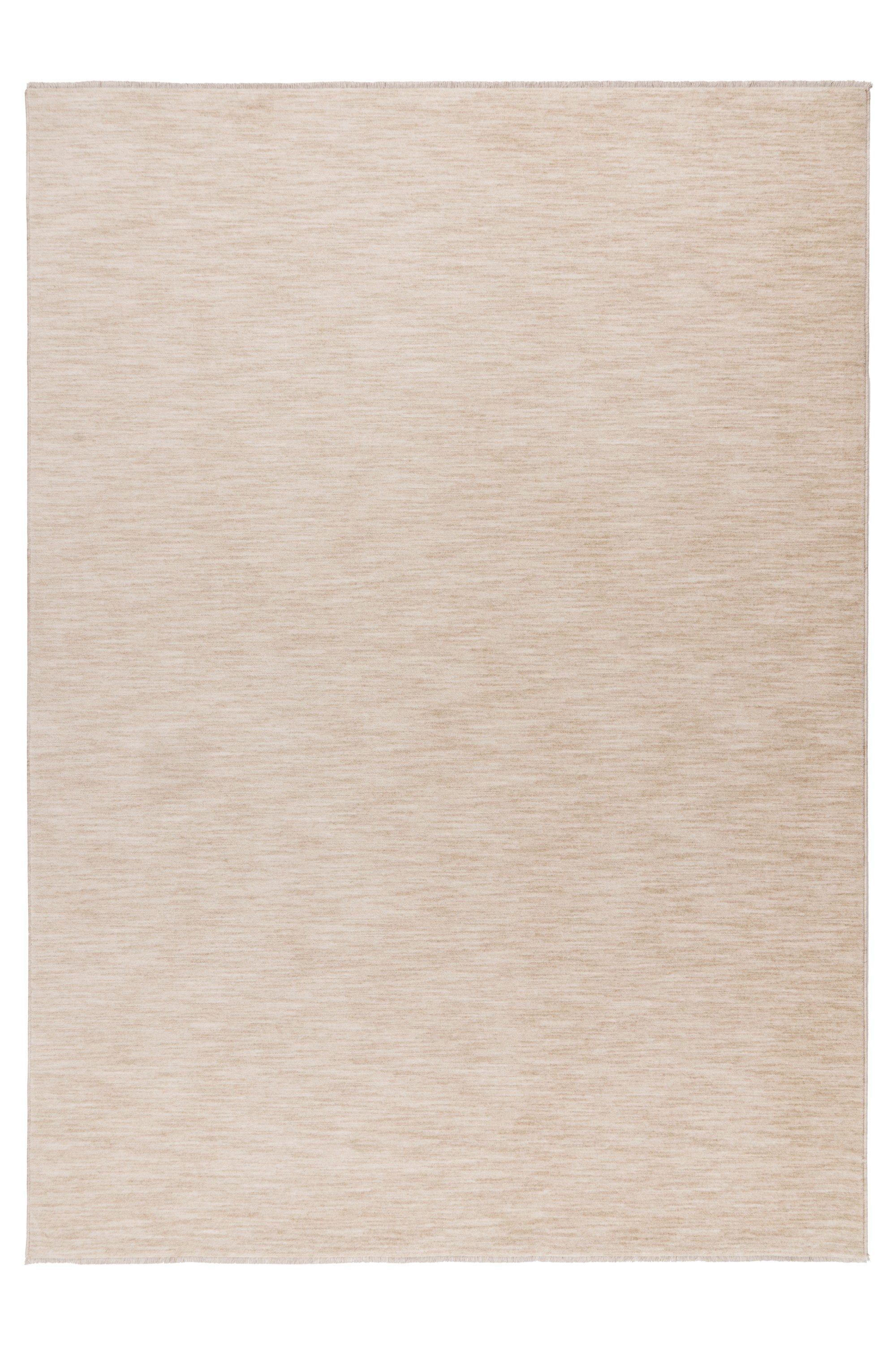 Kayoom Teppich Melt 725, rechteckig, Höhe: 9 mm, weicher Kurzflor, meliert, mit Fransen, Wohnzimmmer