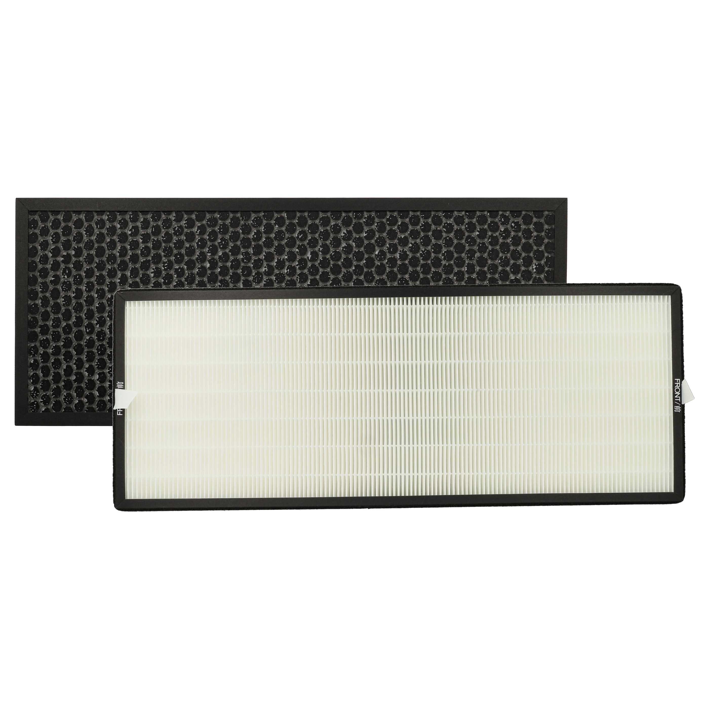 vhbw Filter-Set Ersatz für Rowenta XD6077F0, XD6061F0 für Luftreiniger, Zubehör für Rowenta Rowenta XD6061F0, XD6077F0