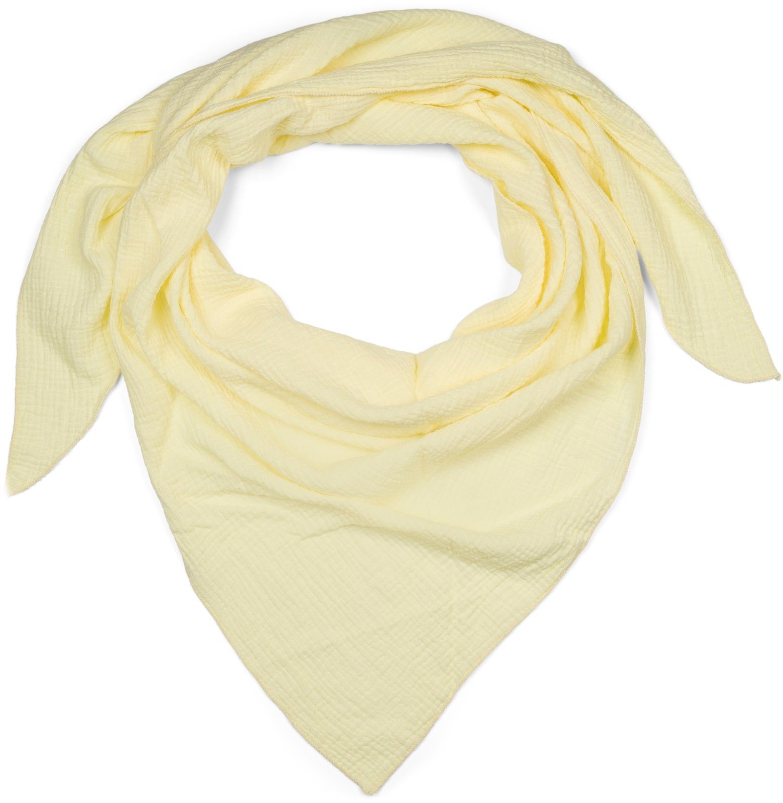 styleBREAKER Dreieckstuch Musselin Dreiecktuch Einfarbig, (1-St) günstig online kaufen