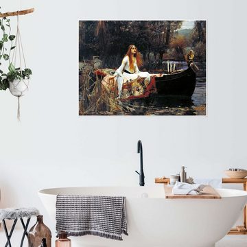 Posterlounge Poster John William Waterhouse, Die Dame von Shalott, Badezimmer Malerei