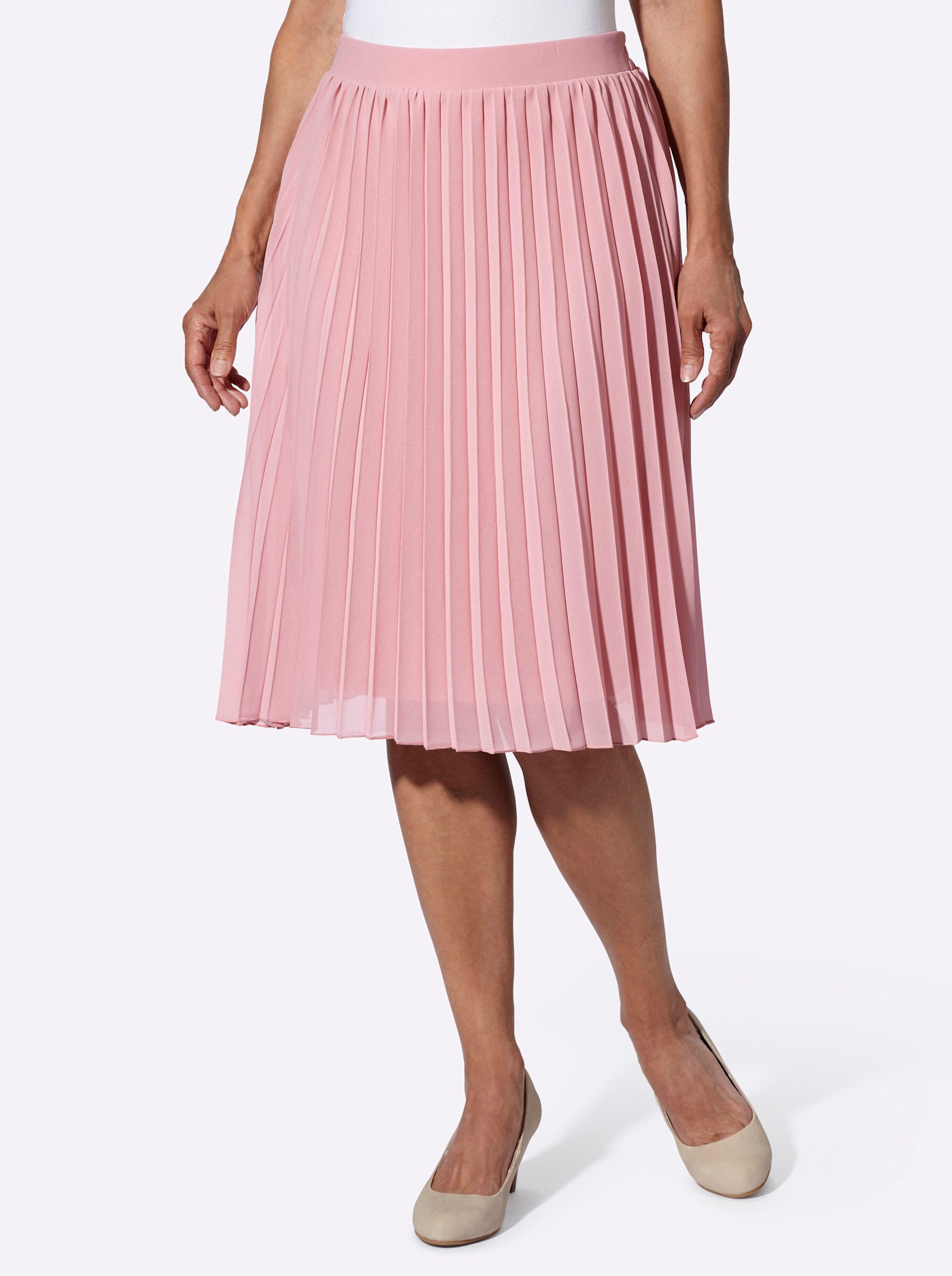 Sieh an! A-Linien-Rock Plisseerock . günstig online kaufen