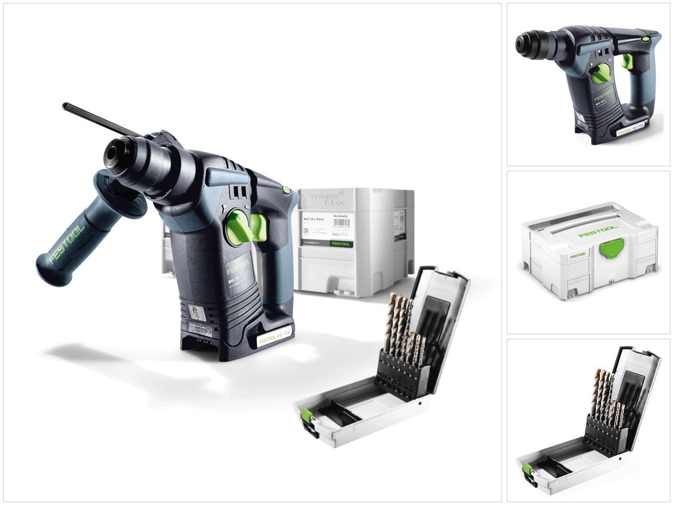 FESTOOL Akku-Bohrhammer BHC 18 Li-Basic Akku Bohrhammer 18V (574723) 25Nm Brushless Solo