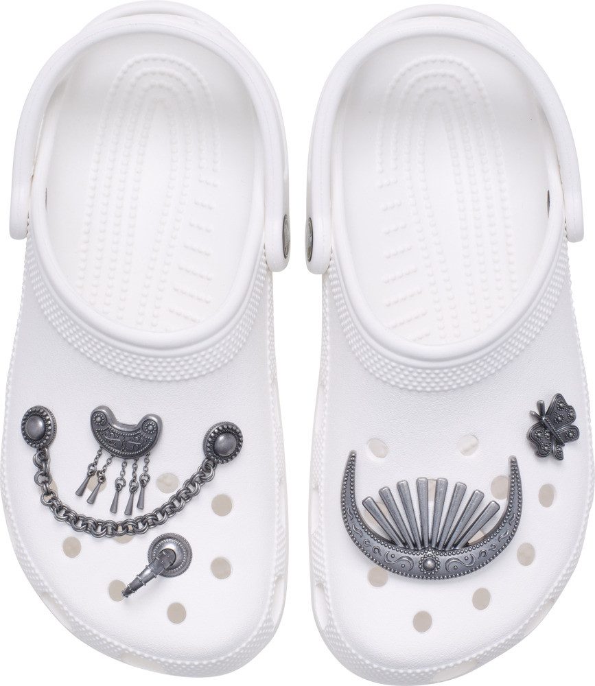 Crocs Schuhanstecker Jibbitz™ Silver Metal Mix (Set, 5-tlg., Kein Spielzeug. Nicht für Kinder unter 3 Jahren geeignet), Elegante Schuhanstecker