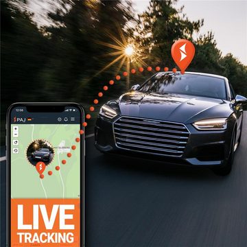 PAJ »ALLROUND Finder« GPS-Tracker (Fahrzeuge Personen Gepäck Taschen Wertgegenstände Objekte, etwa 20 Tage Akkulaufzeit, Live-Ortung, Peilsender, Autofinder, SOS Alarm, schwarz)