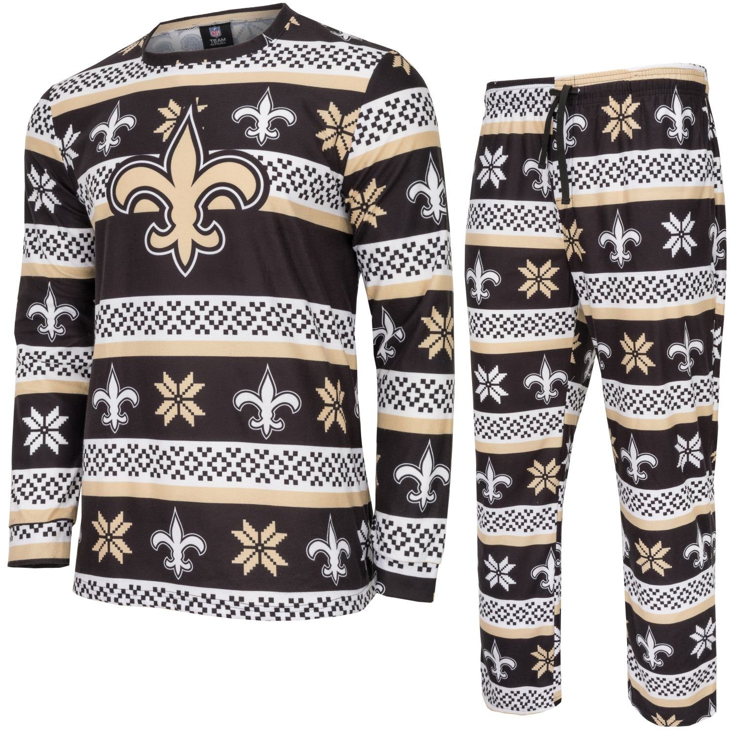 Forever Collectibles Sweatanzug NFL Teams XMAS Pyjama Hose Set