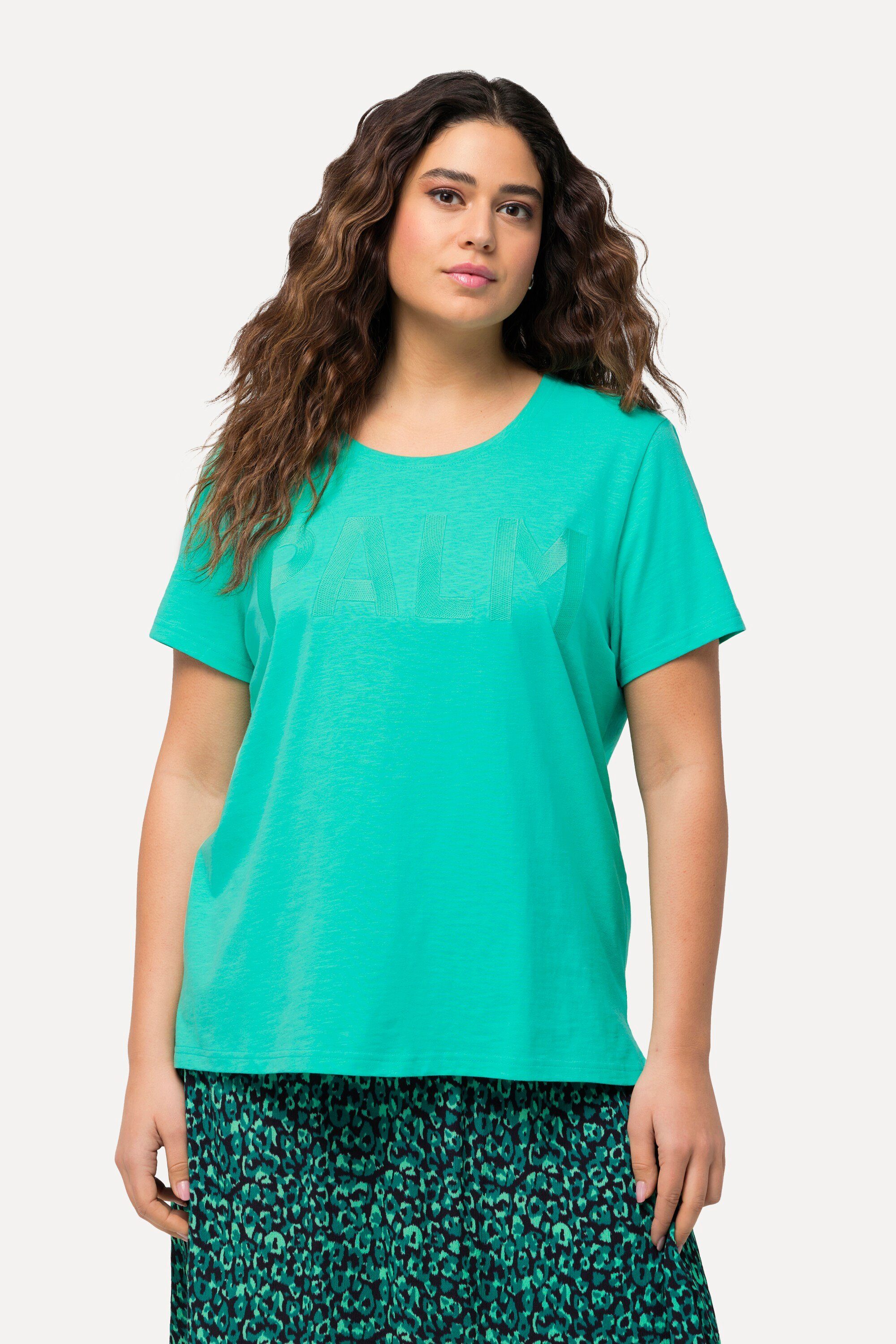 Ulla Popken T-Shirt T-Shirt Stickerei Regular günstig online kaufen