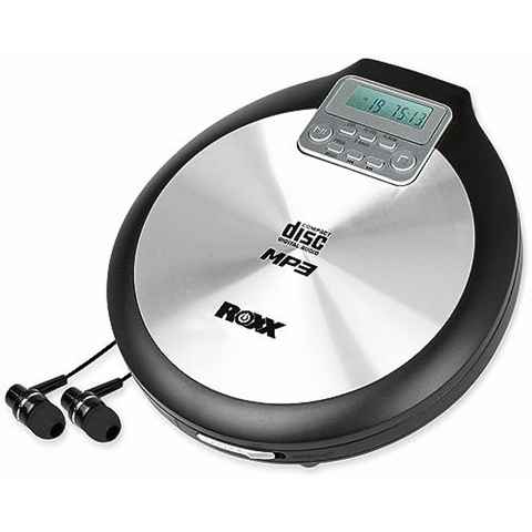 ROXX PCD 600 Stereo-CD Player (Tragbarer CD Player mit Kopfhörer, MP3 fähig, Antishock)