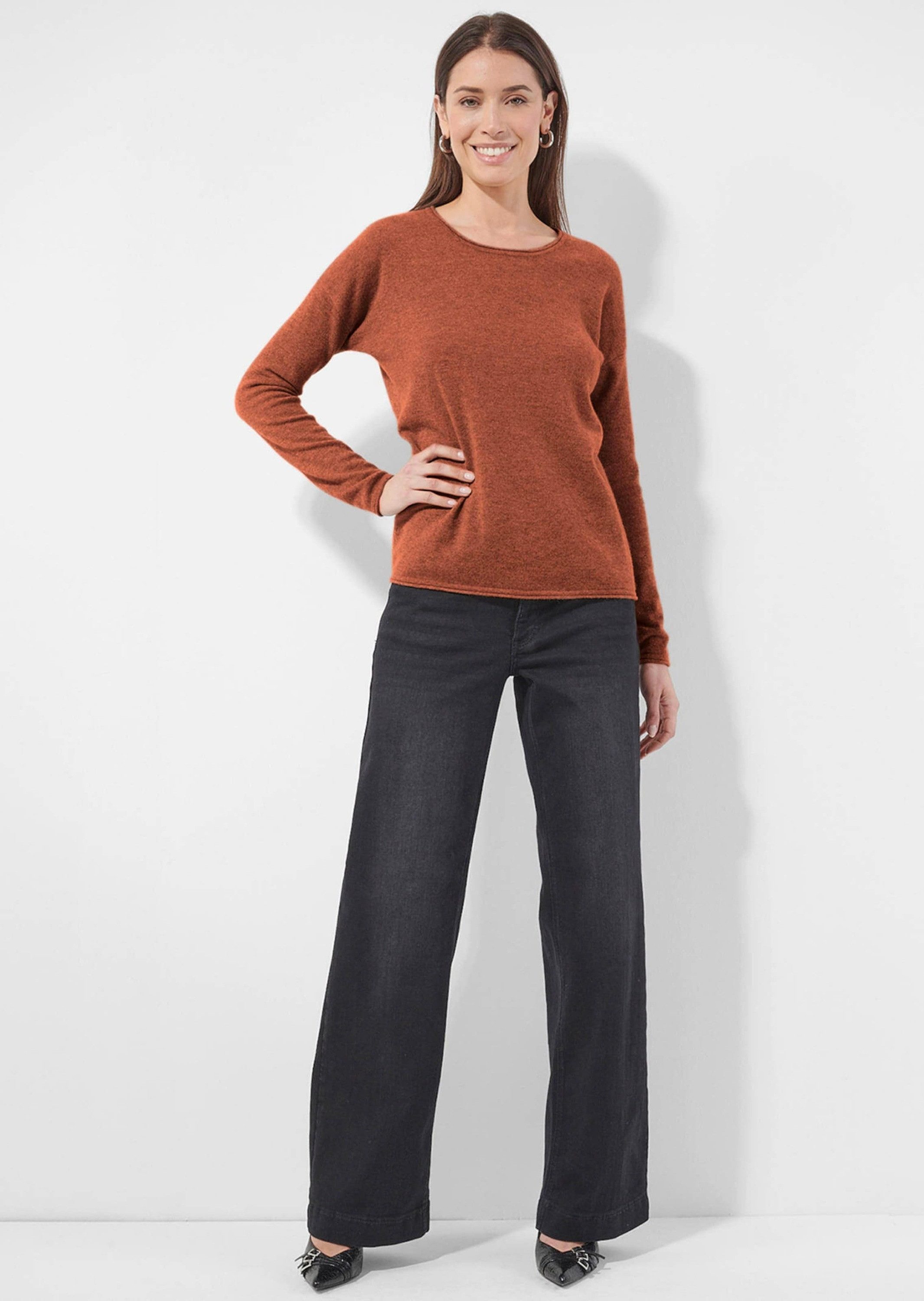 Alba Moda Strickpullover Pullover mit Rundhalsausschnitt günstig online kaufen