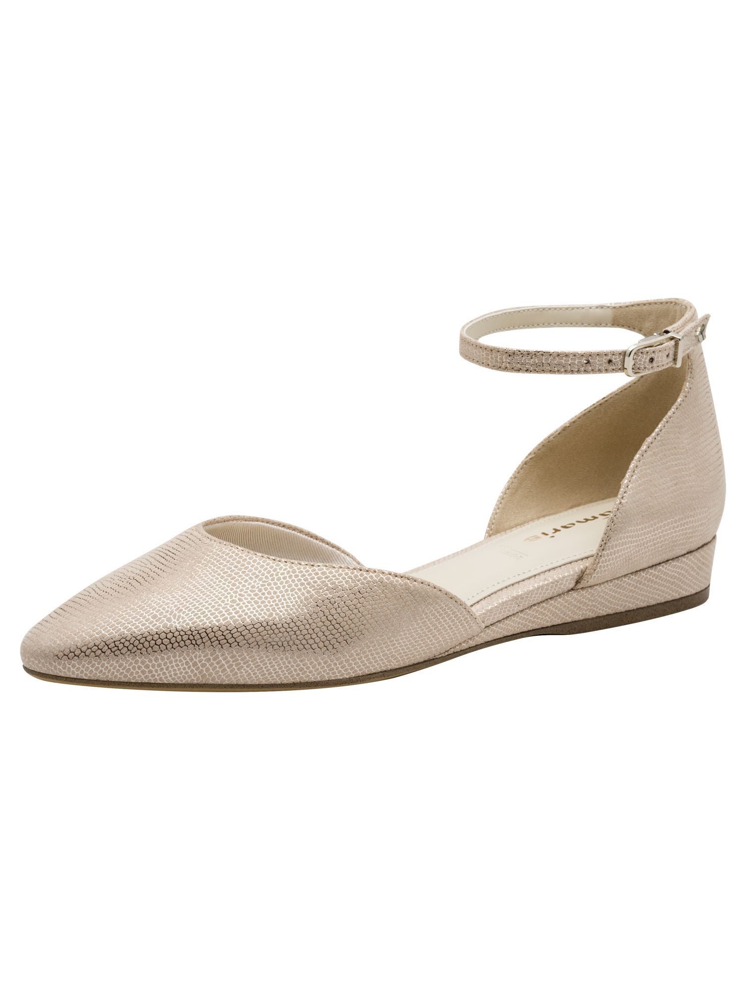 Tamaris ANTIslide, TOUCH-IT, Europrice flach Keilabsatz Riemchenballerina ANTIslide
