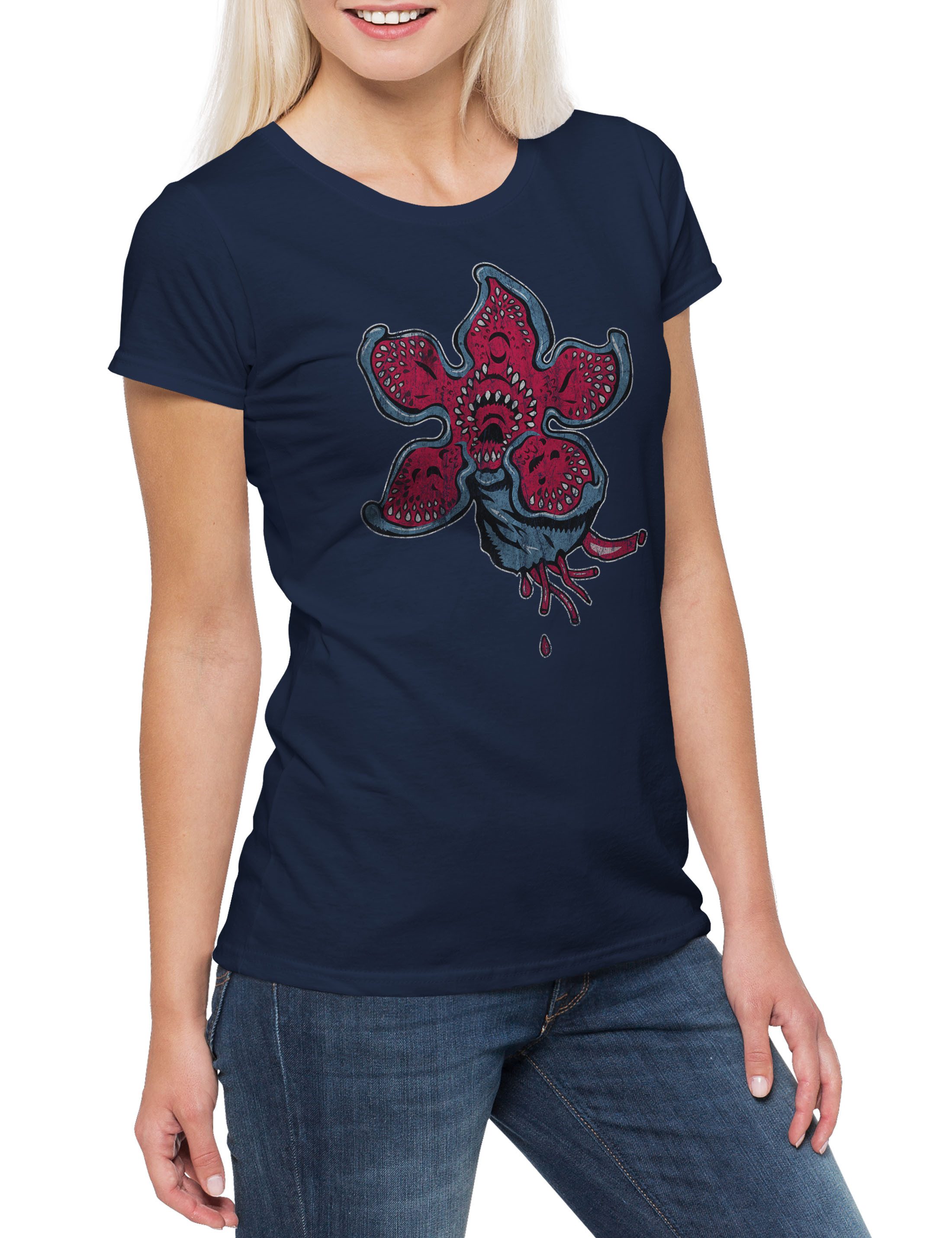 Print-Shirt Demogod Damen T-Shirt Stranger Will Joyce Jane Kids Monster Things