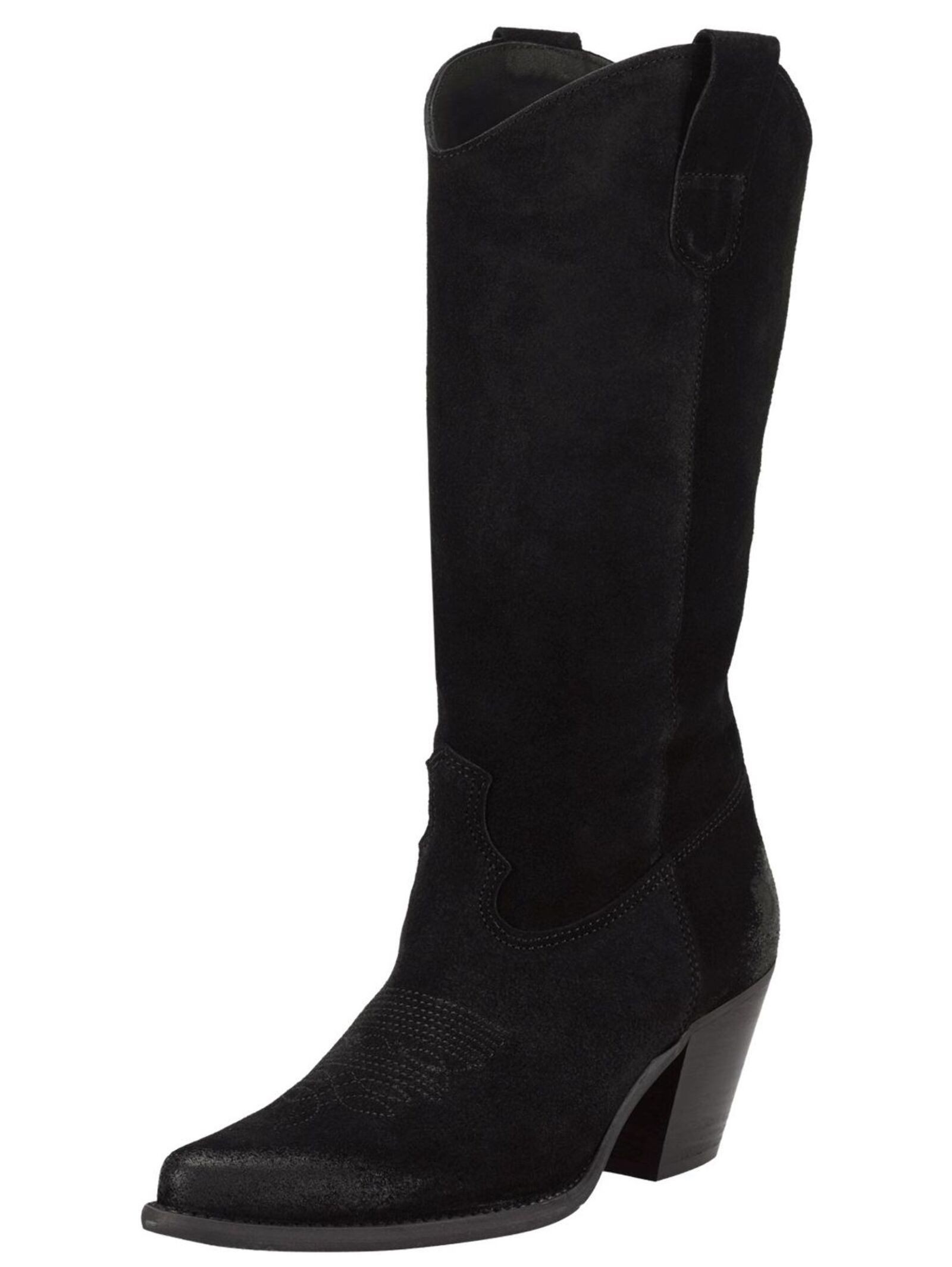 Stiefel Veloursleder . Bikerboots