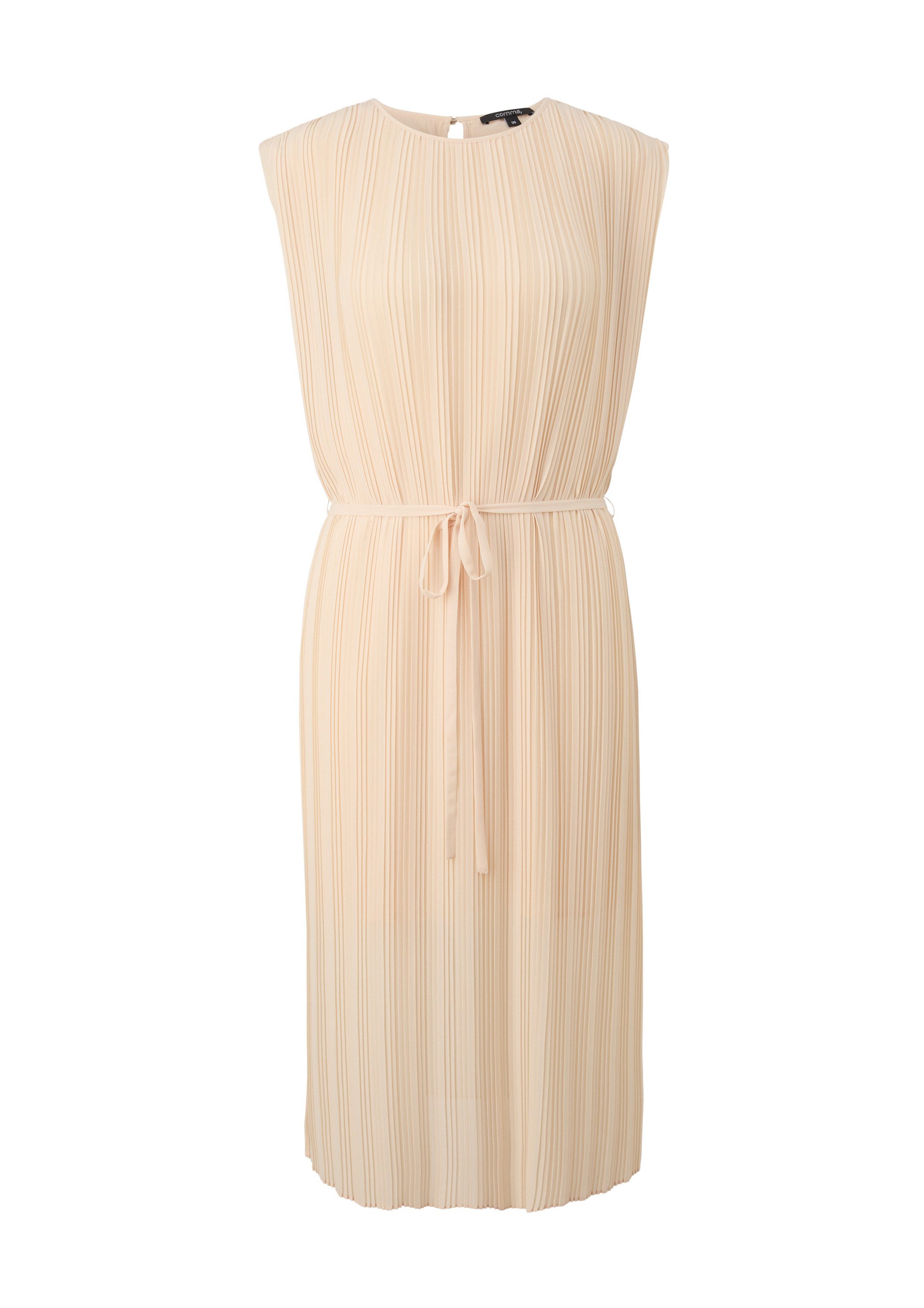 comma Midikleid Kleid Kleid mit Plisseefalten günstig online kaufen