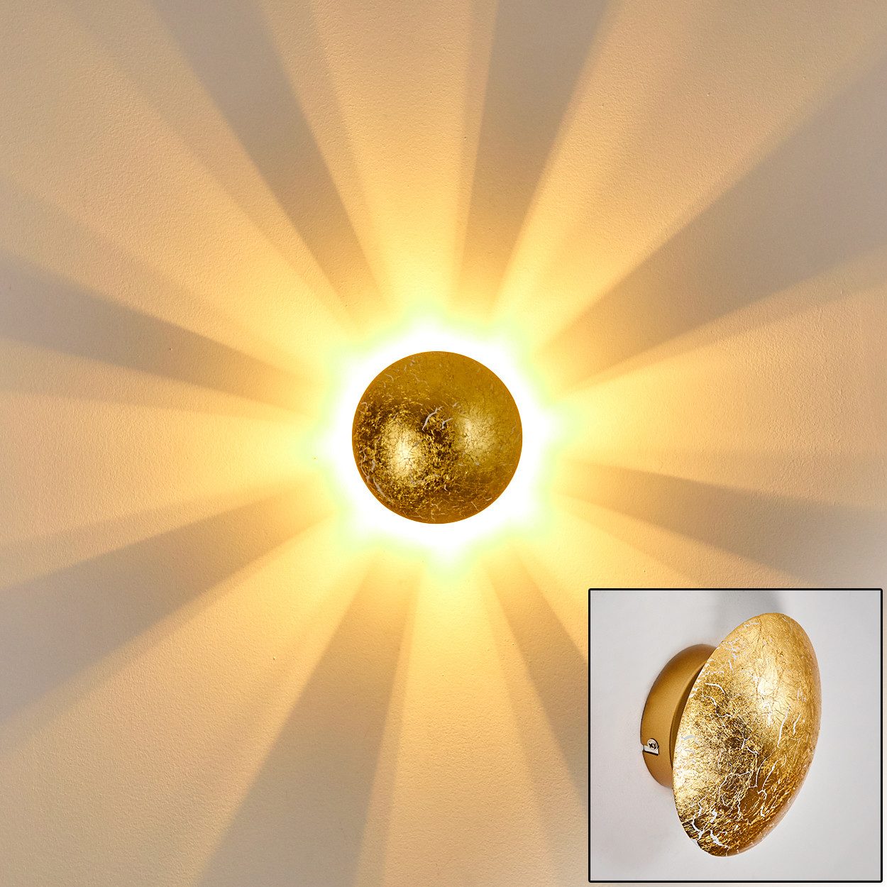 hofstein Wandleuchte »Godo« Wandlampe runde aus günstig online kaufen