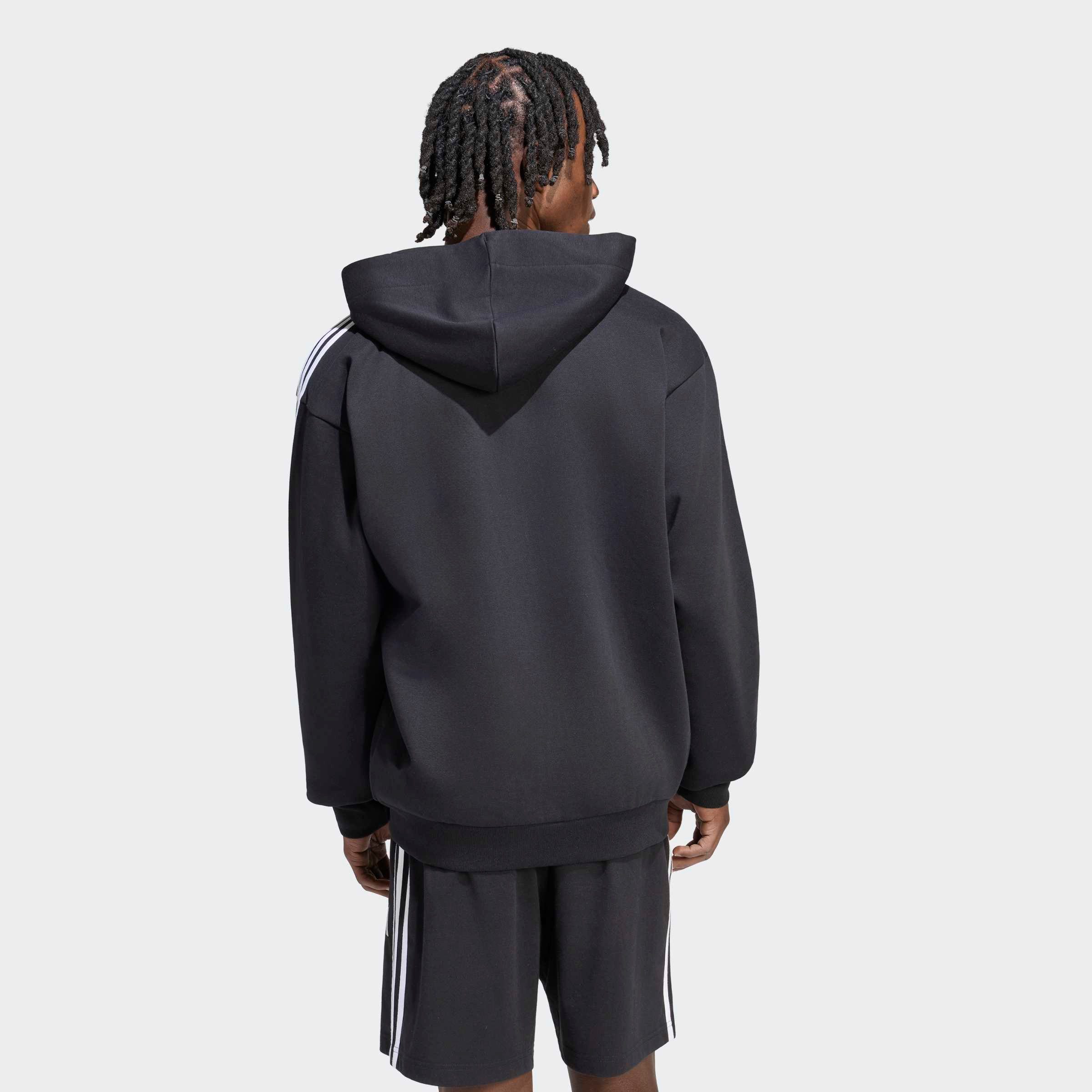 adidas Sportswear Kapuzensweatshirt ESSENTIALS 3-STREIFEN FLEECE
