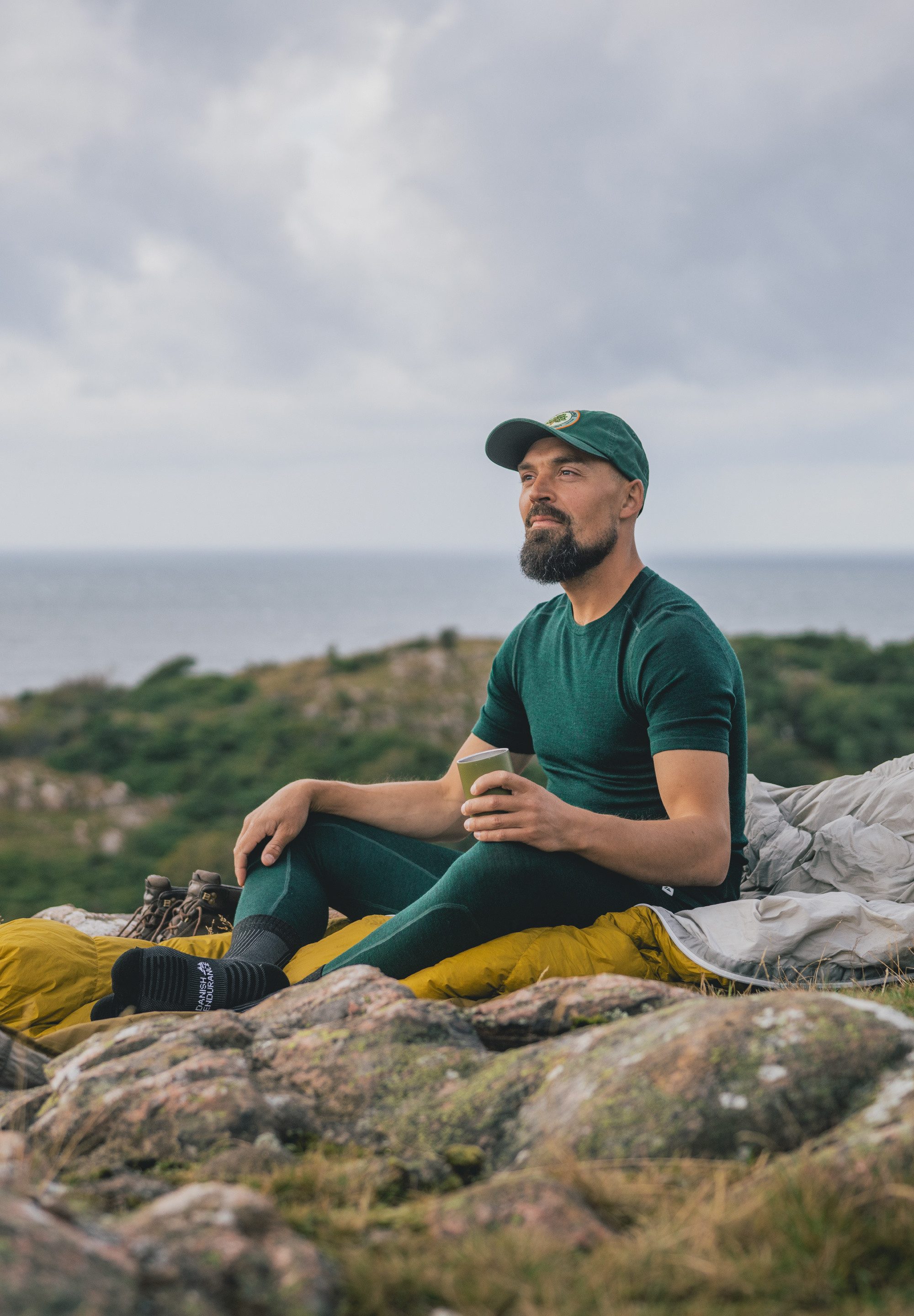 DANISH ENDURANCE T-Shirt Merino T Sport & Outdoor Funktionshirt Anti-Schweiß, weich & leicht