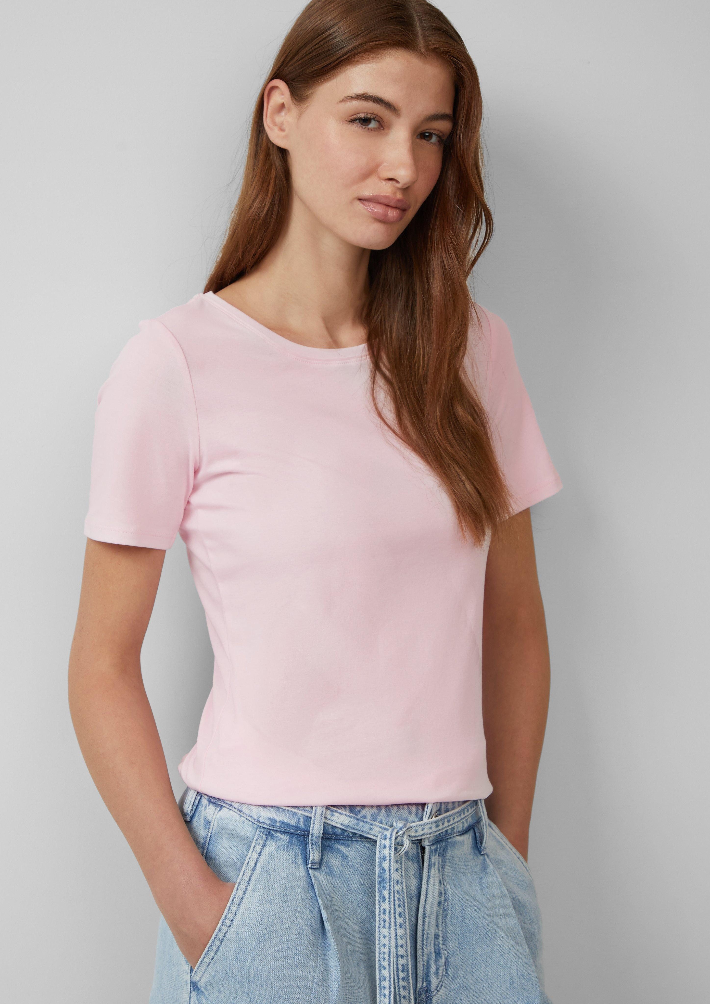 s.Oliver Kurzarmshirt T-Shirt aus Interlockjersey im günstig online kaufen