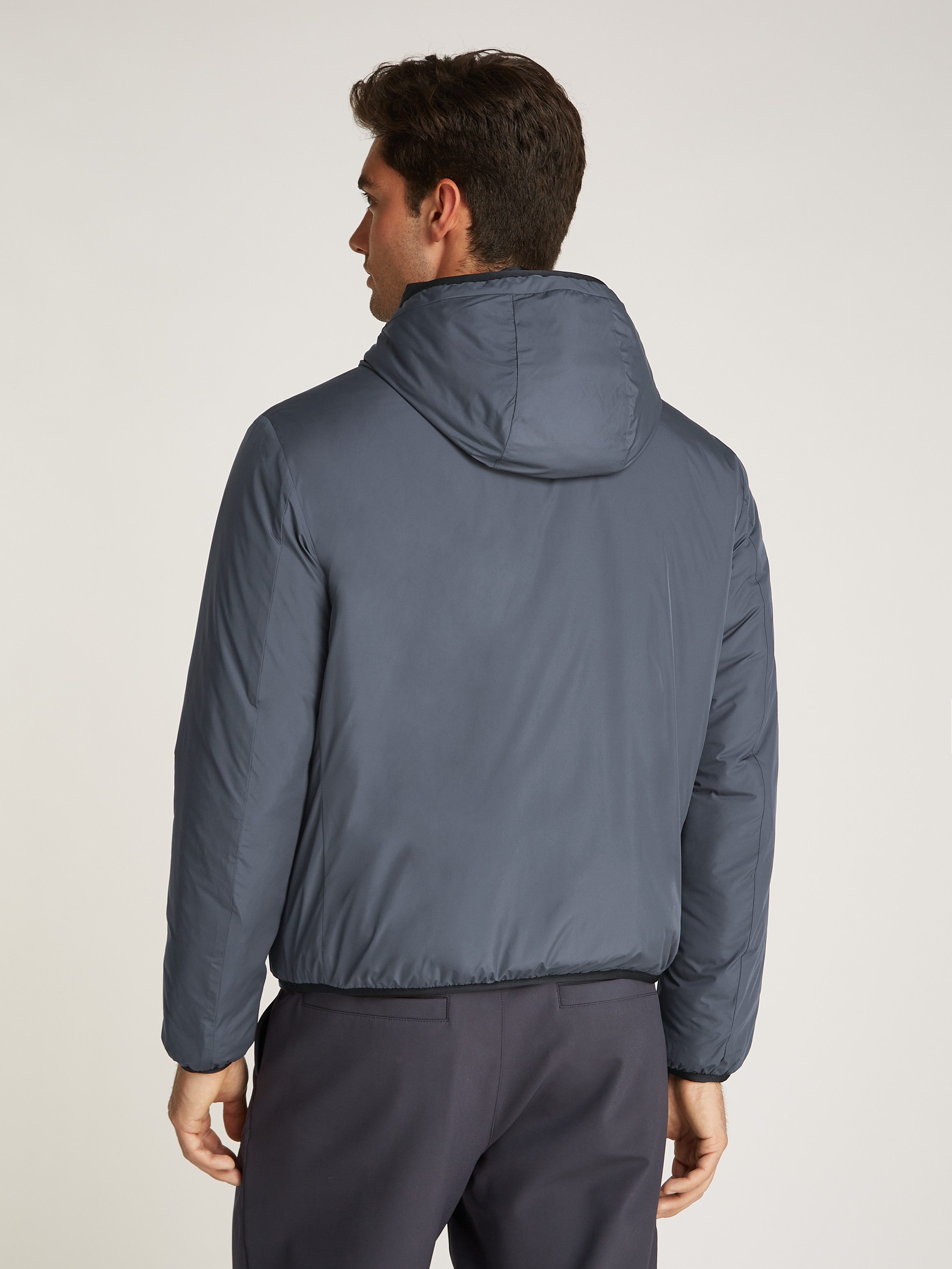 Calvin Klein Jeans Allwetterjacke HI-NECK JACKET Logodruck, Kapuze günstig online kaufen