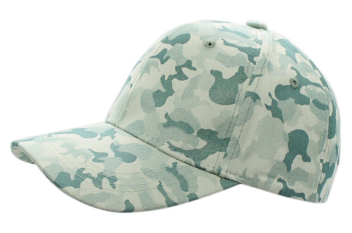 dy_mode Baseball Cap Camouflage Kappe Damen Basecap Herren Army Muster Schirmmütze Bunt One Size, mit Belüftungslöcher, Unisex K106-Grün