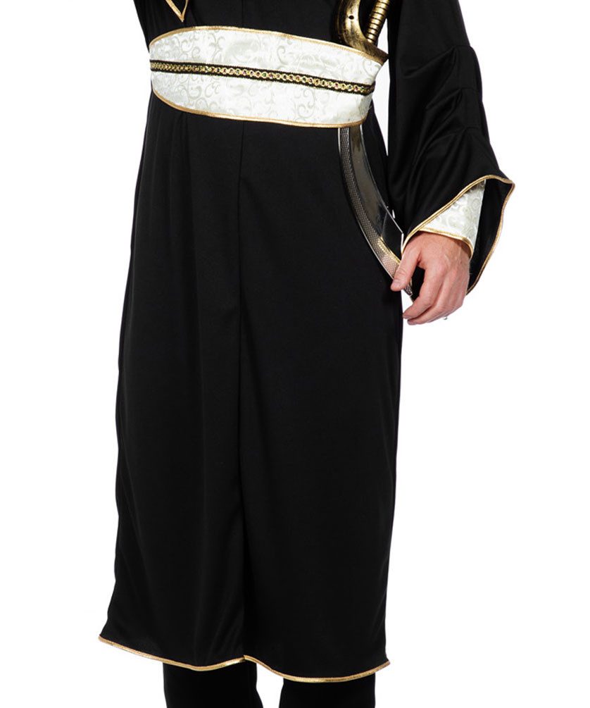 Karneval-Klamotten Kostüm Orientale Bollywood Herren schwarz, Orientalisches 1001 Nacht Herrenkostüm Ali Baba Karnevalskostüm Männer
