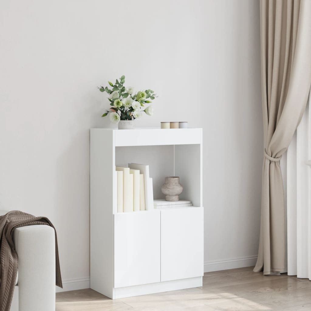vidaXL Bücherregal Highboard Weiß 63x33x100 cm günstig online kaufen