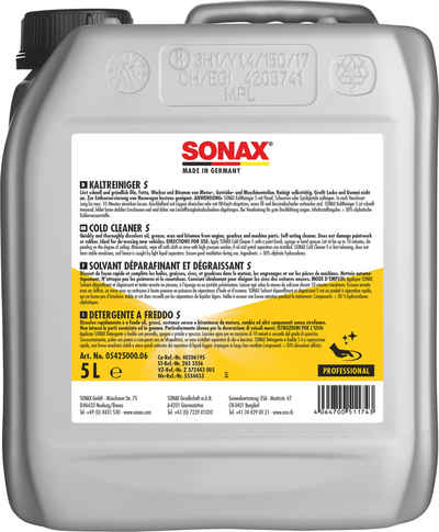 Sonax SONAX PROFESSIONAL KaltReiniger schnelltrennend 5 L Auto-Reinigungsmittel