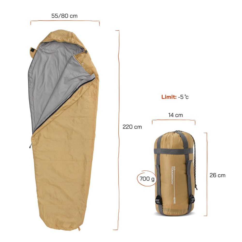 Lumaland Mumienschlafsack Where Tomorrow Camping Schlafsack günstig online kaufen