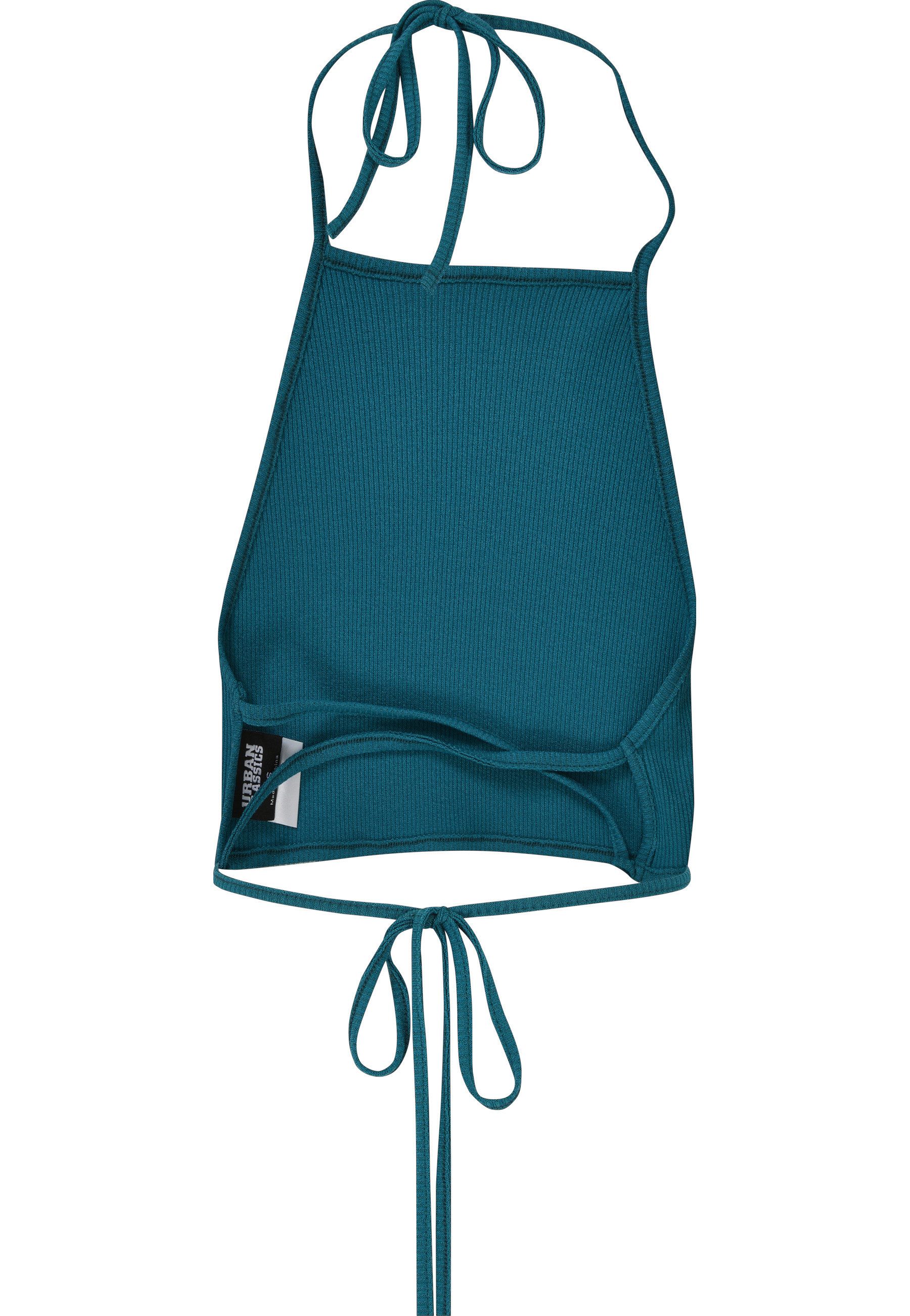 URBAN CLASSICS Muskelshirt Urban Classics Damen Ladies Rib Trapeze Cropped Top (1-tlg)