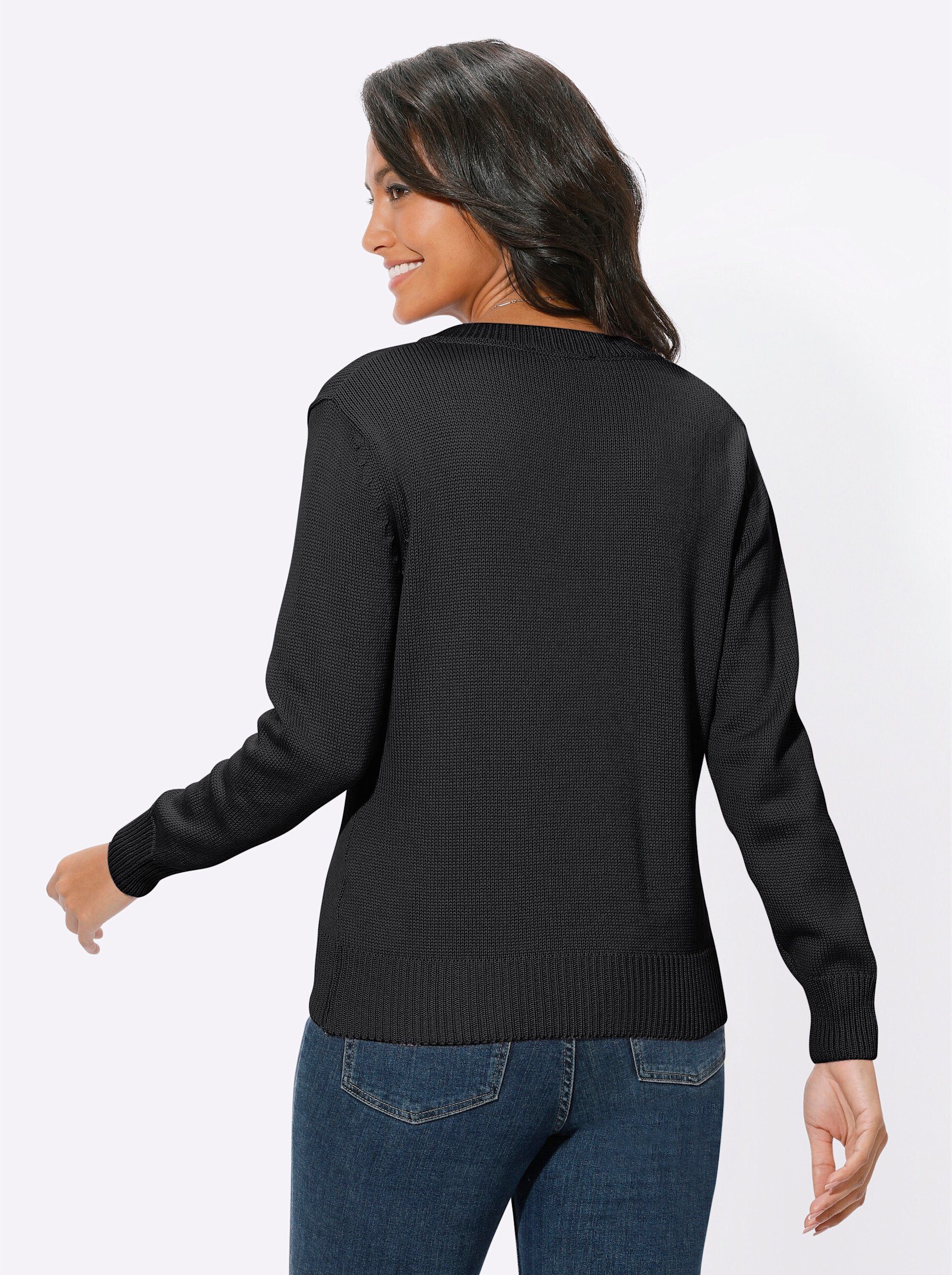 Witt Strickpullover V-Ausschnitt-Pullover günstig online kaufen