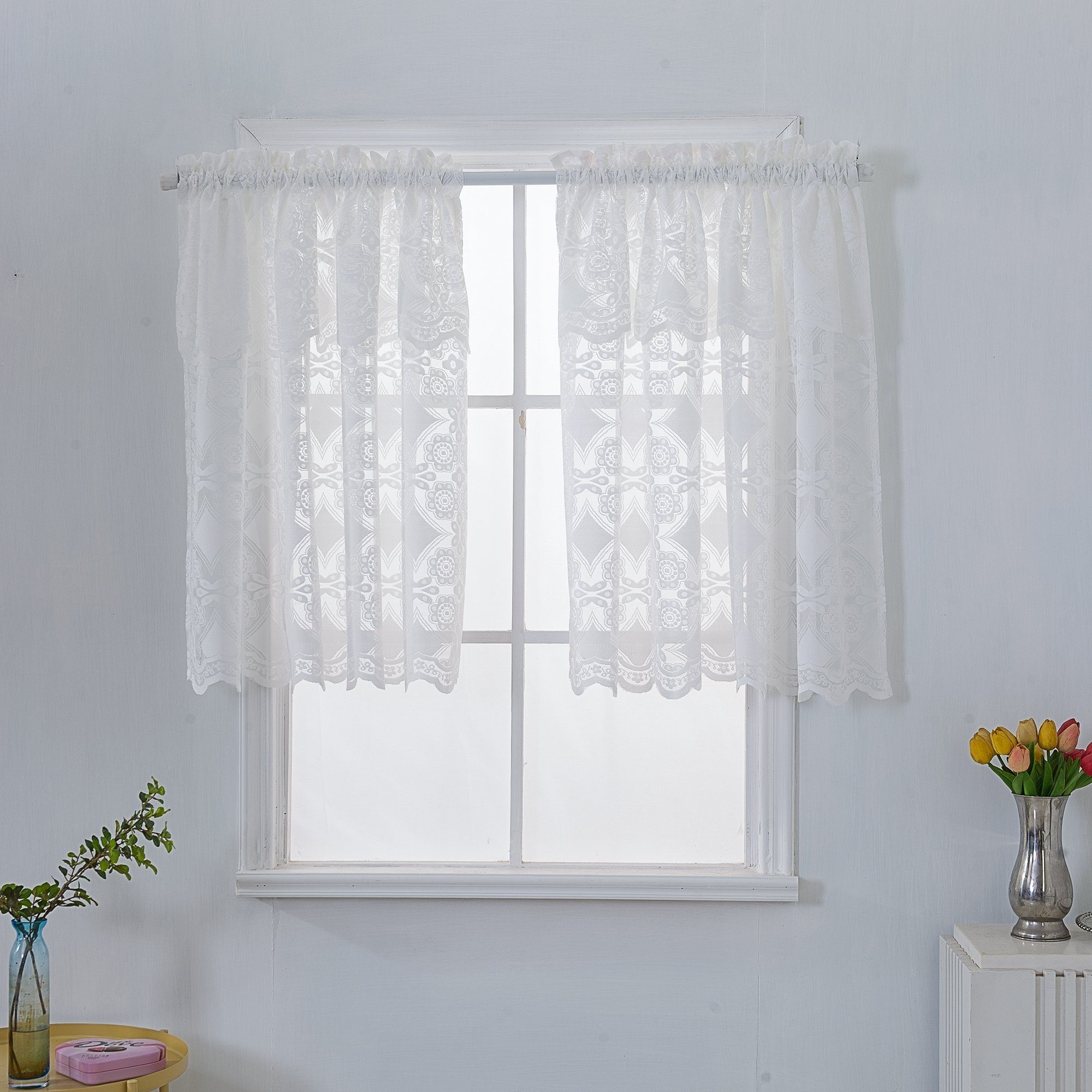 BYSURE Scheibengardine, Stangendurchzug (1 St), halbtransparent, günstig online kaufen