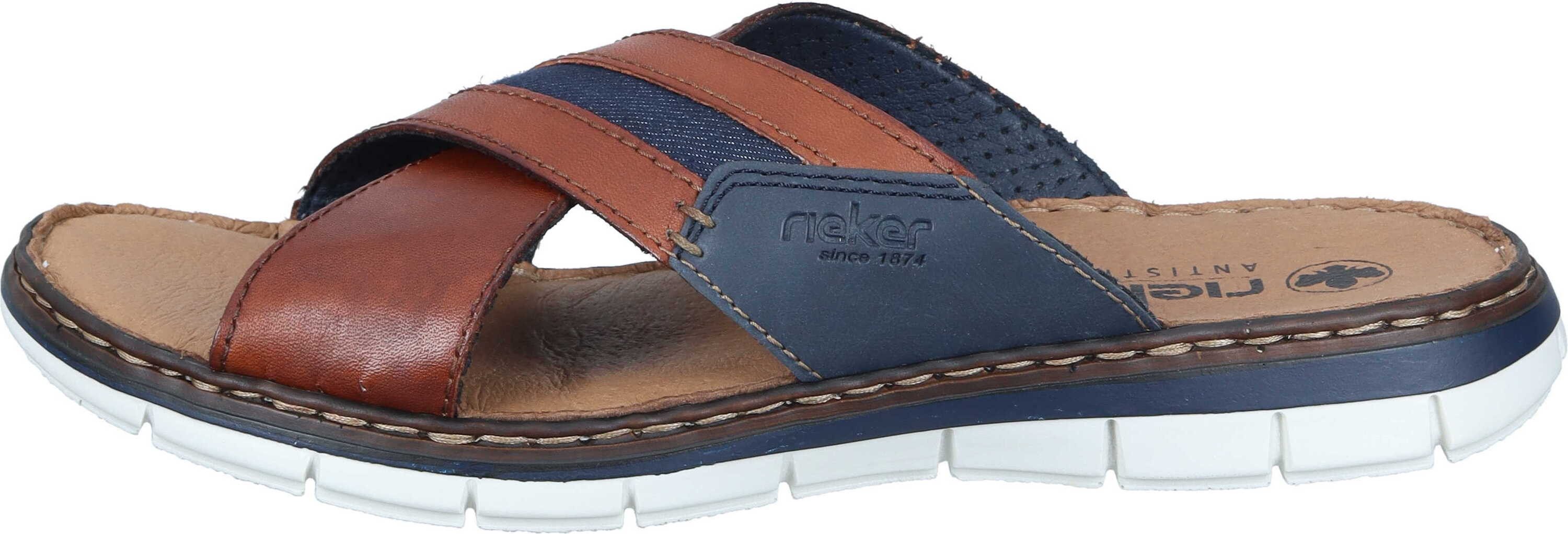 Rieker Pantoletten Pantolette aus echtem Leder günstig online kaufen