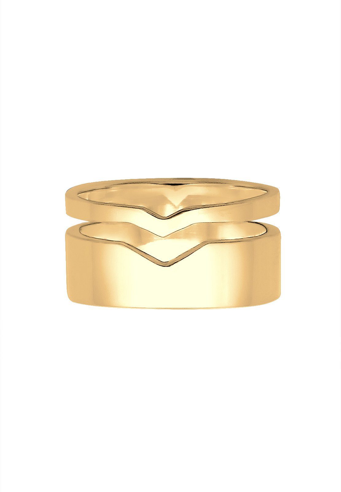 Elli Fingerring Bandring Breit Geo Design günstig online kaufen