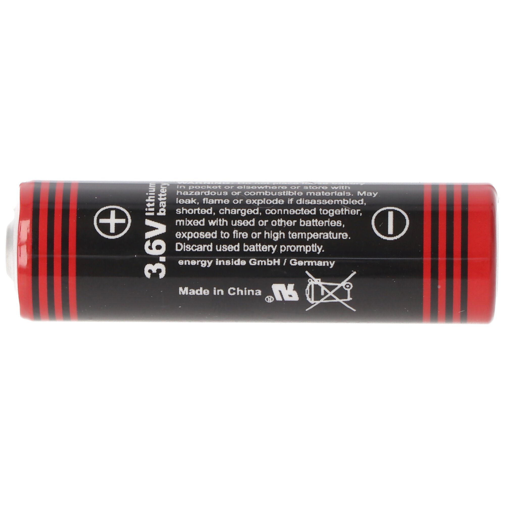 AccuCell LS14505, ER14505 Lithium Volt V) 3,6 2400mAh AA Batterie, Mignon Batterie (3,6