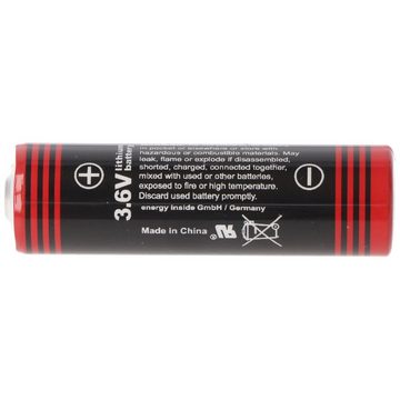 AccuCell LS14505, ER14505 Lithium Batterie AA Mignon 3,6 Volt 2400mAh Batterie, (3,6 V)