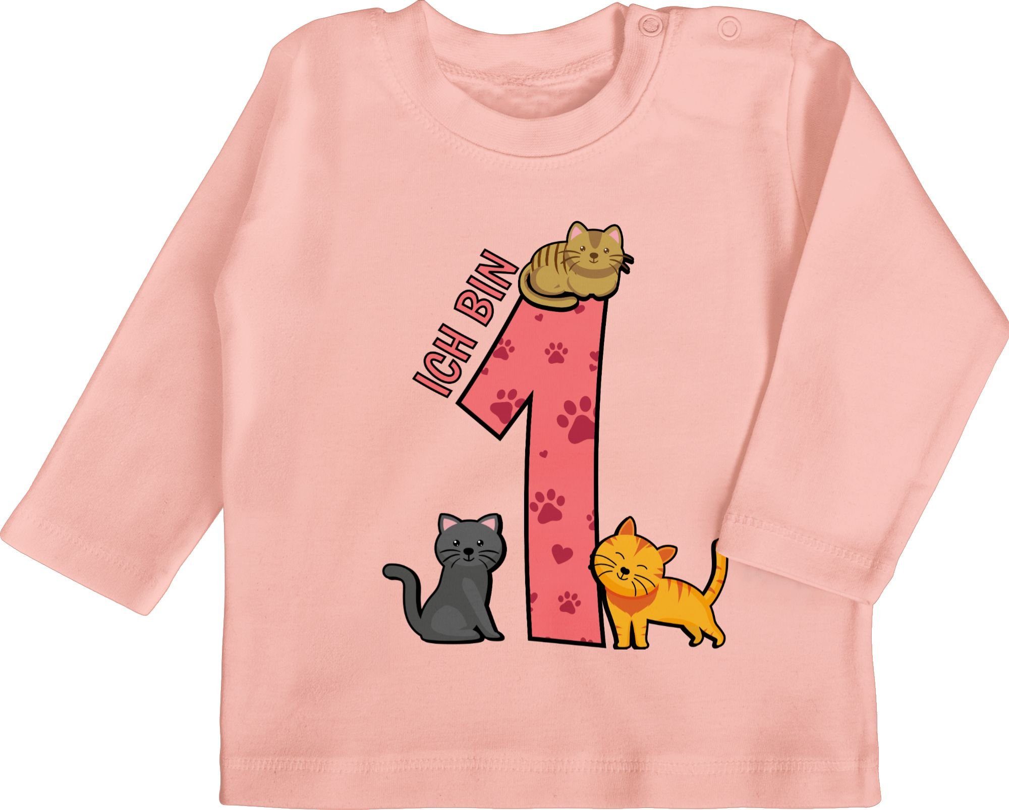Shirtracer Baby-T-Shirt "Ich Bin Schon Eins Bär" – 1. Geburtstag Shirt Für Jungen & Mädchen