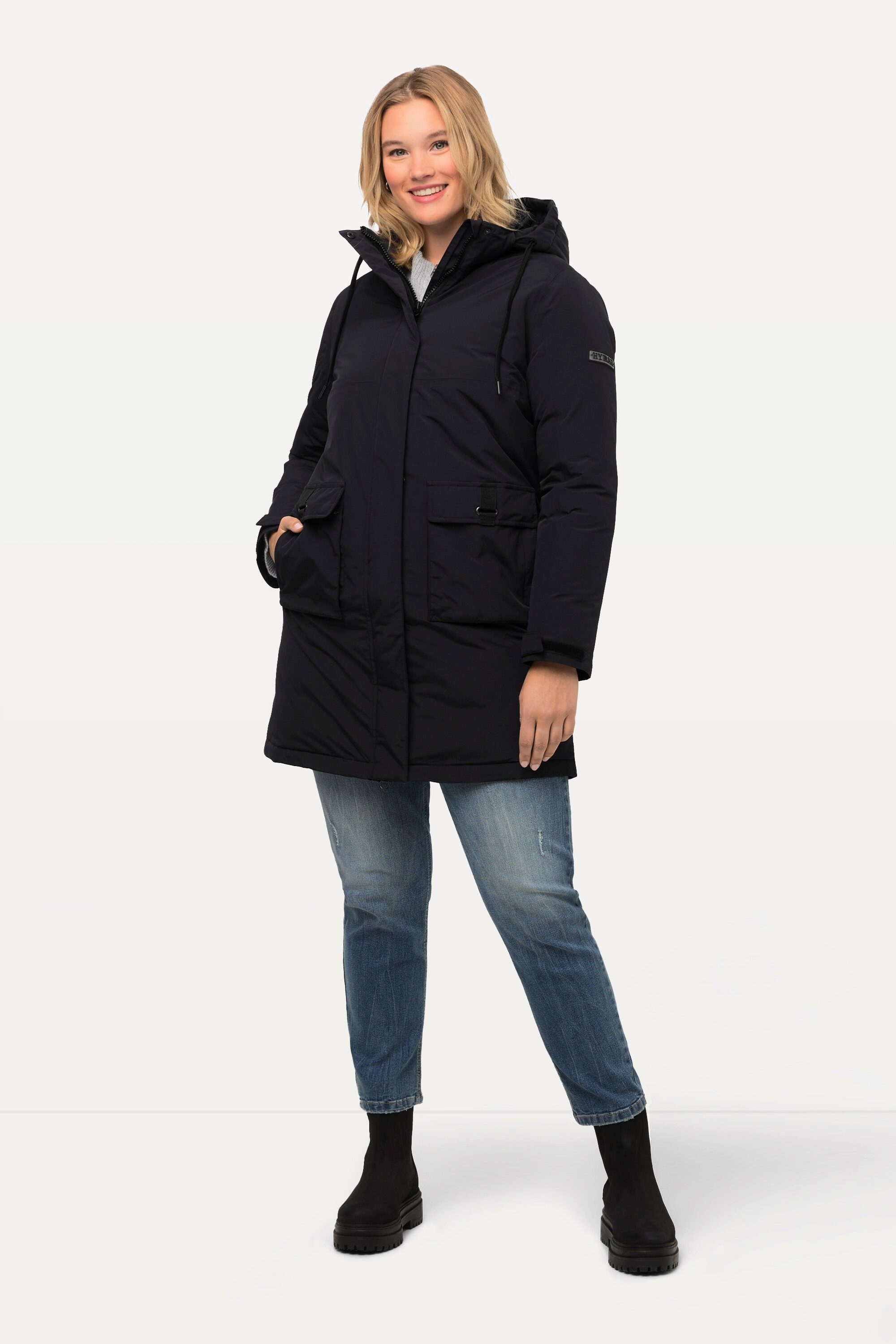 Ulla Popken Funktionsjacke HYPRAR Funktionsjacke wasserdicht Stehkragen