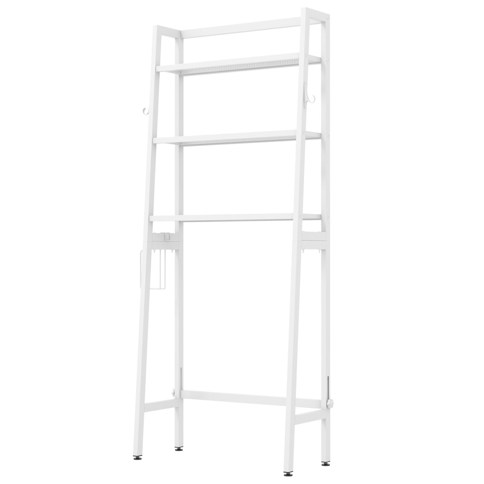 COSTWAY Badregal, stehend, 3 Ablage, Toilettenpapierhalter&2 günstig online kaufen
